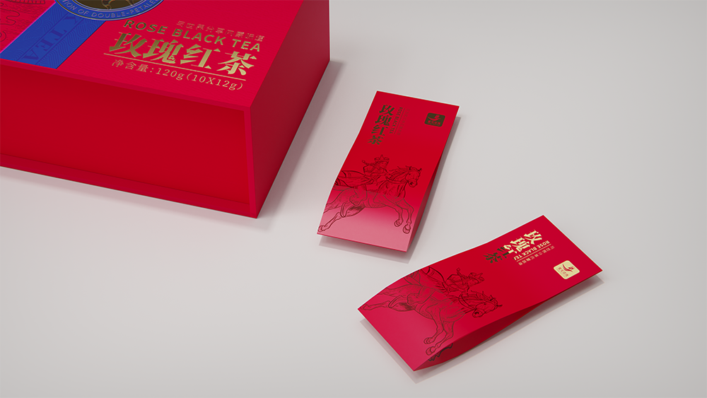 玫瑰红茶包装设计